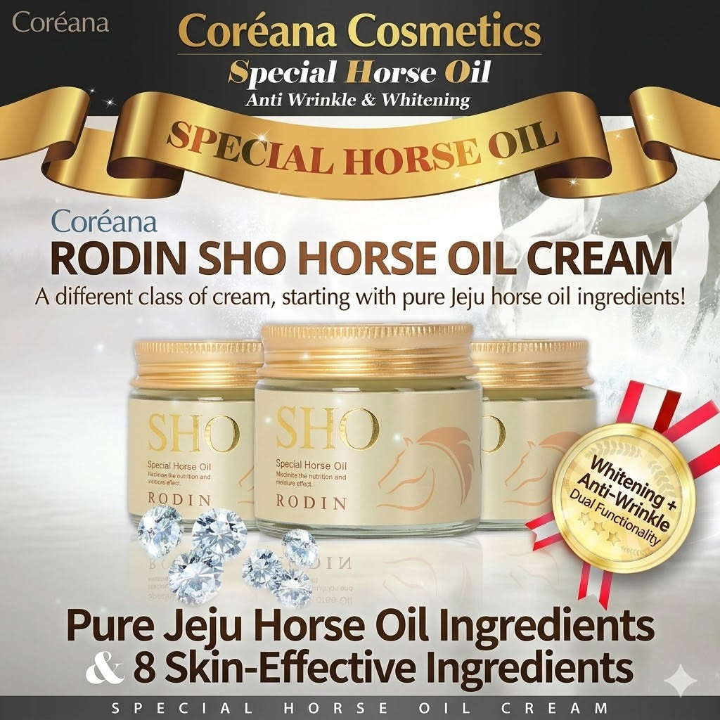 Coreana Rodin Show Horse Oil Cream 70ml Natural Moisture Therapy