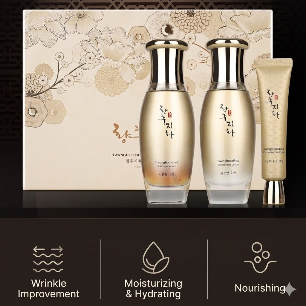 Hwanghu Jihwa Ribon Yeon 3-teilige Premium-Lotus-Kollektion