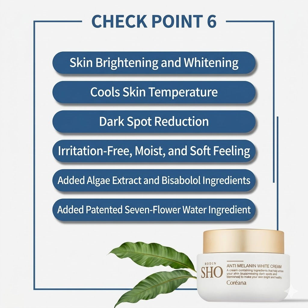 Coreana Rodin Show Anti-Melanin Whitening Dark Spot Creme 50ml