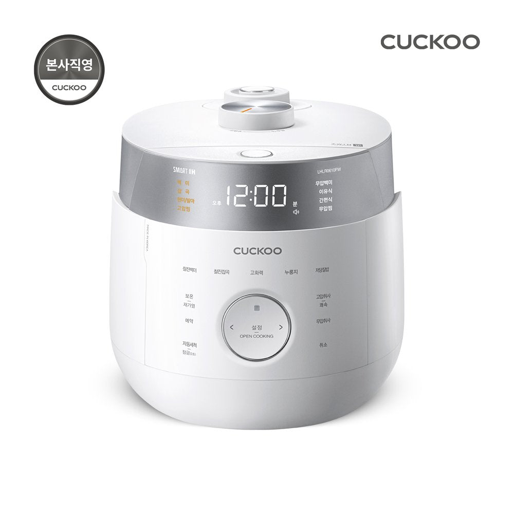 Cuckoo 6-person Twin Pressure Master Chef IH Rice Cooker White CRP-LHLR0610FW (Company-owned)
