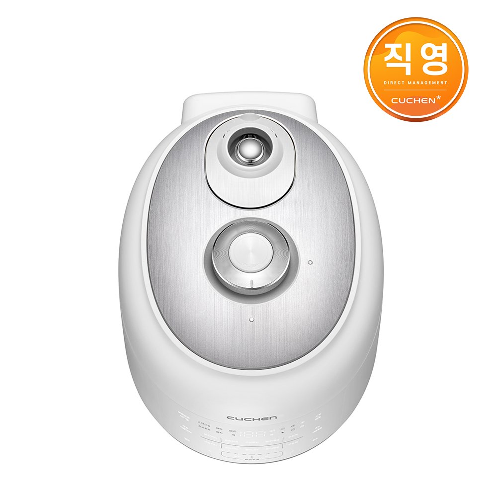 Cuchen 121+ 10-cup stainless steel IH electric pressure rice cooker white CRT-RPS1091W
