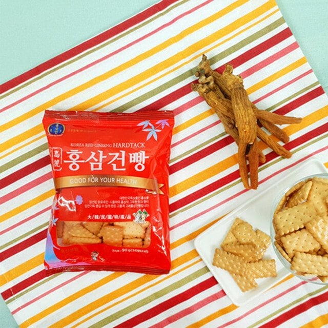Other red ginseng snacks: 고려홍삼 건빵 90g.