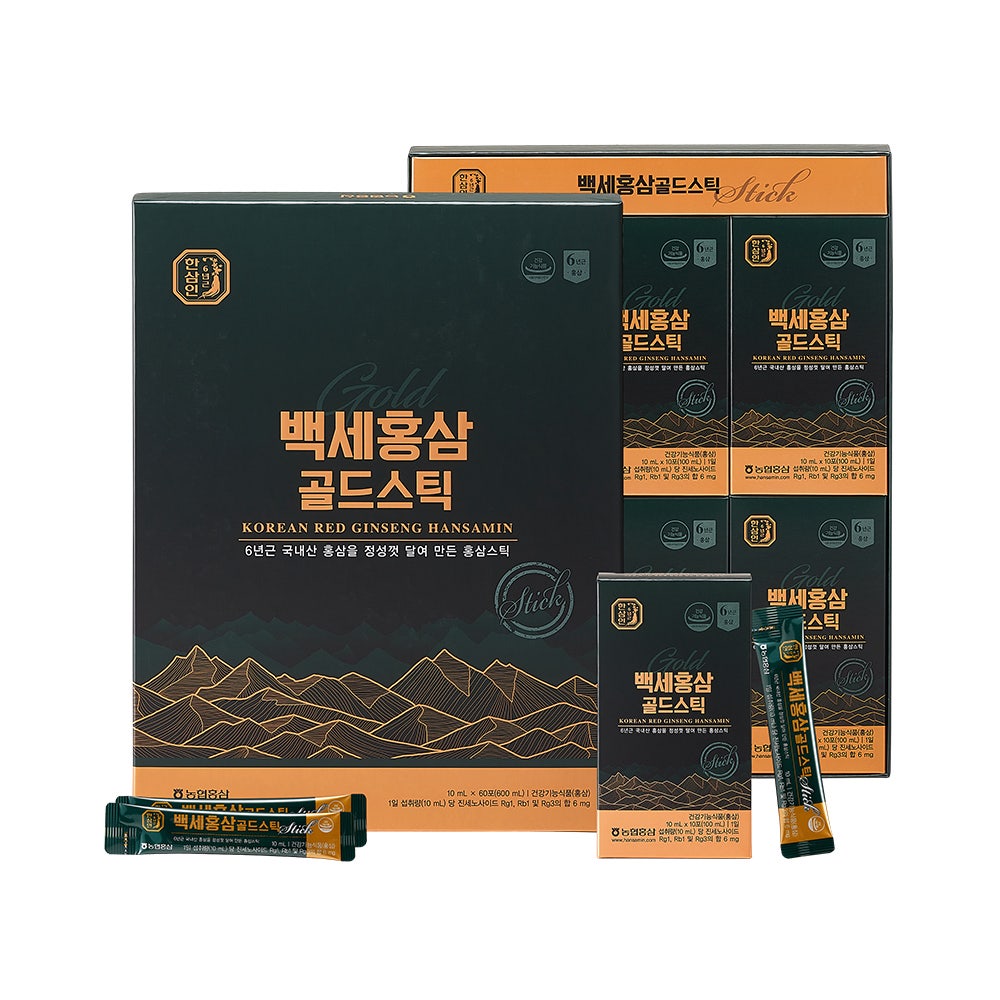 Hansamin Baekse Roter Ginseng Gold Stick 10ml x 60er Pack