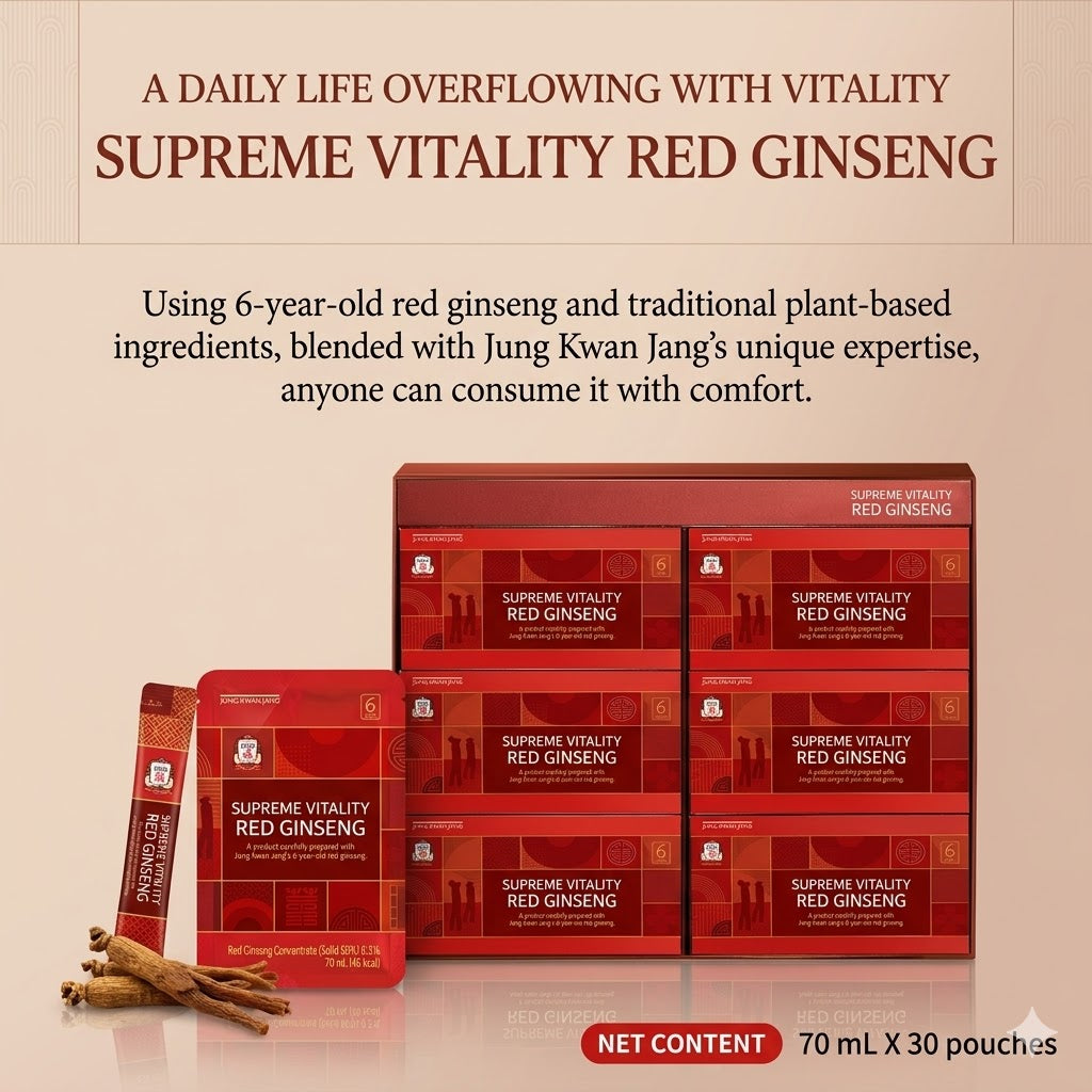 CheongKwanJang Red Ginseng Daehwal 70ml x 30-Pack Daily Vitality