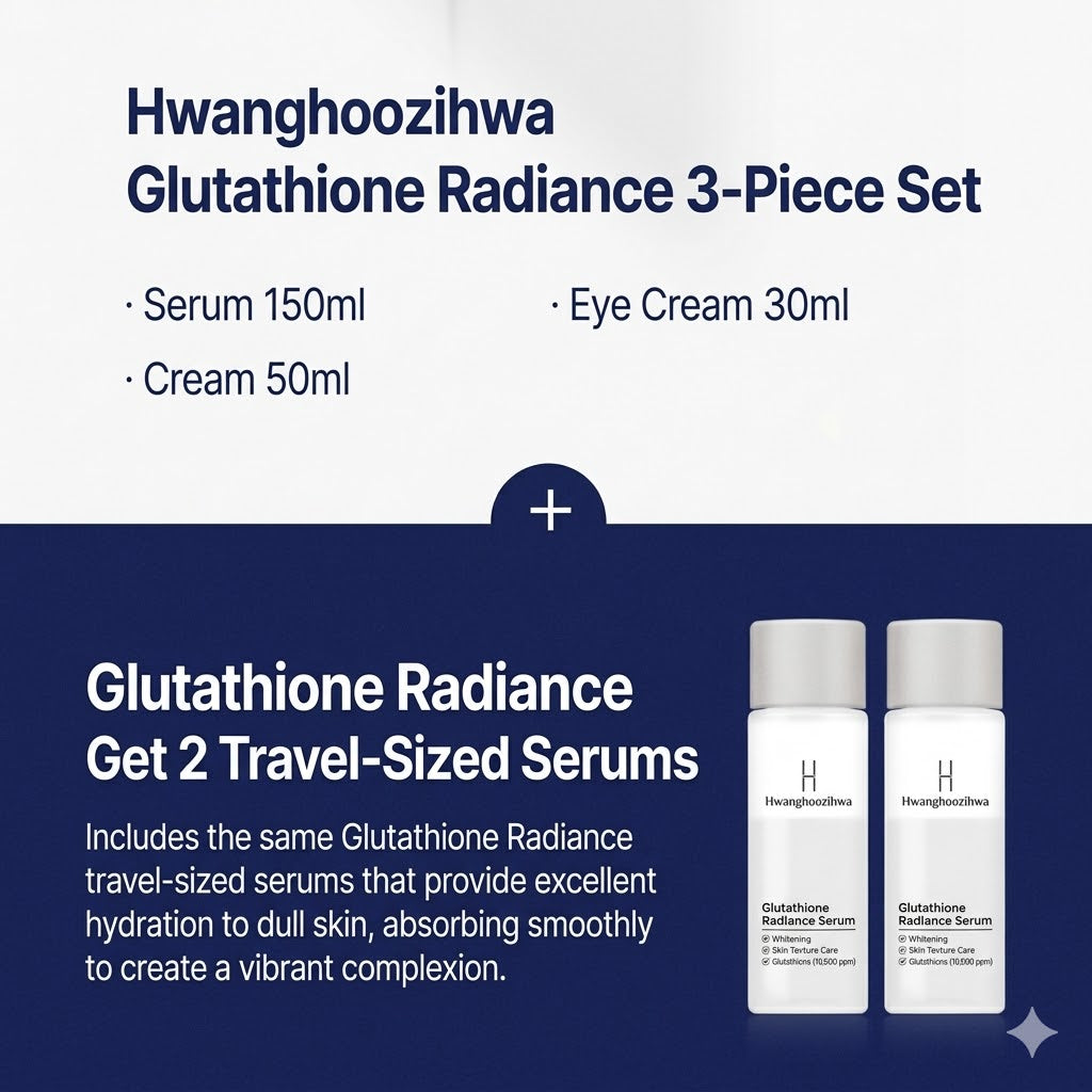 Hwanghu Jihwa Glutathione Radiance 3-Piece Collection