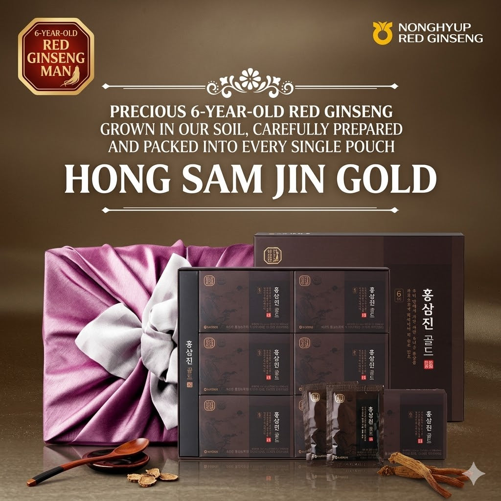 Hansamin Red Ginseng Jin Gold 50ml x 30-Pack