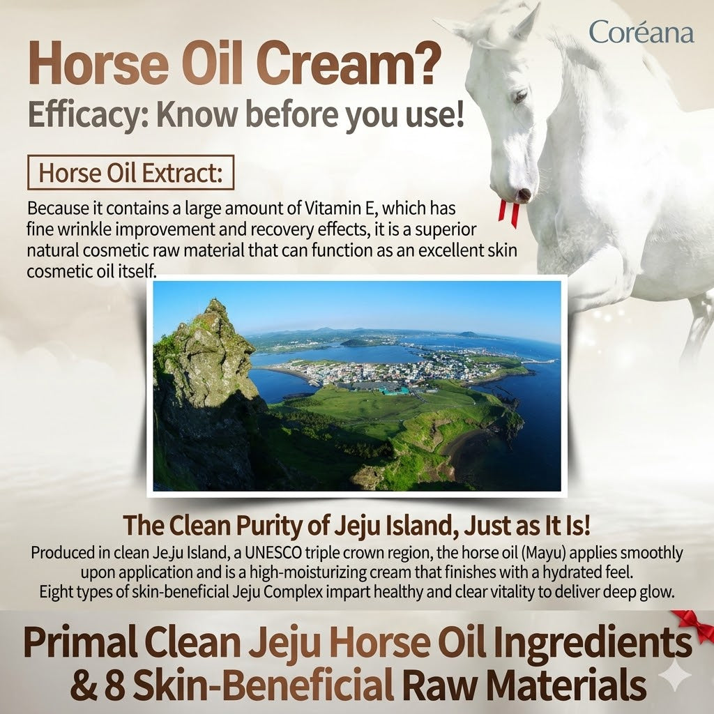 Coreana Rodin Show Horse Oil Cream 70ml Natural Moisture Therapy