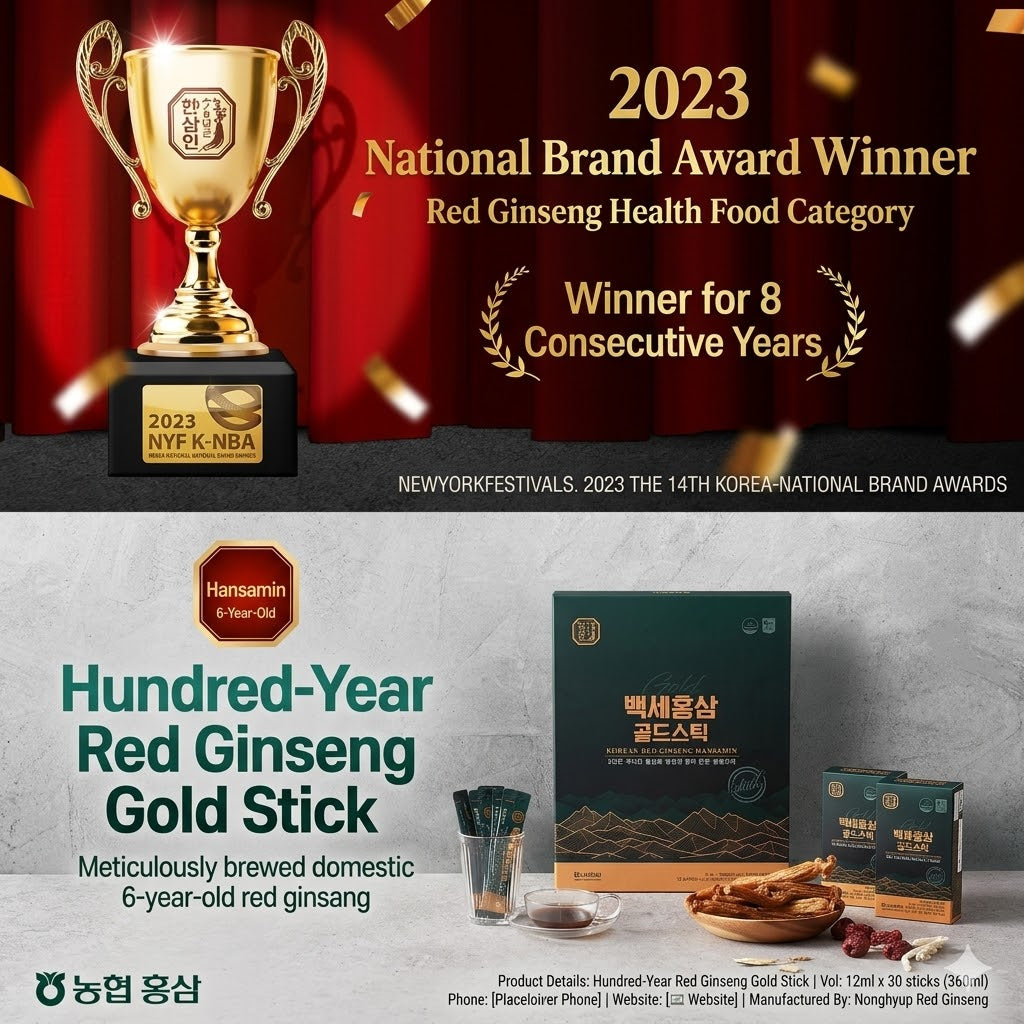 Hansamin Baekse Roter Ginseng Gold Stick 10ml x 60er Pack