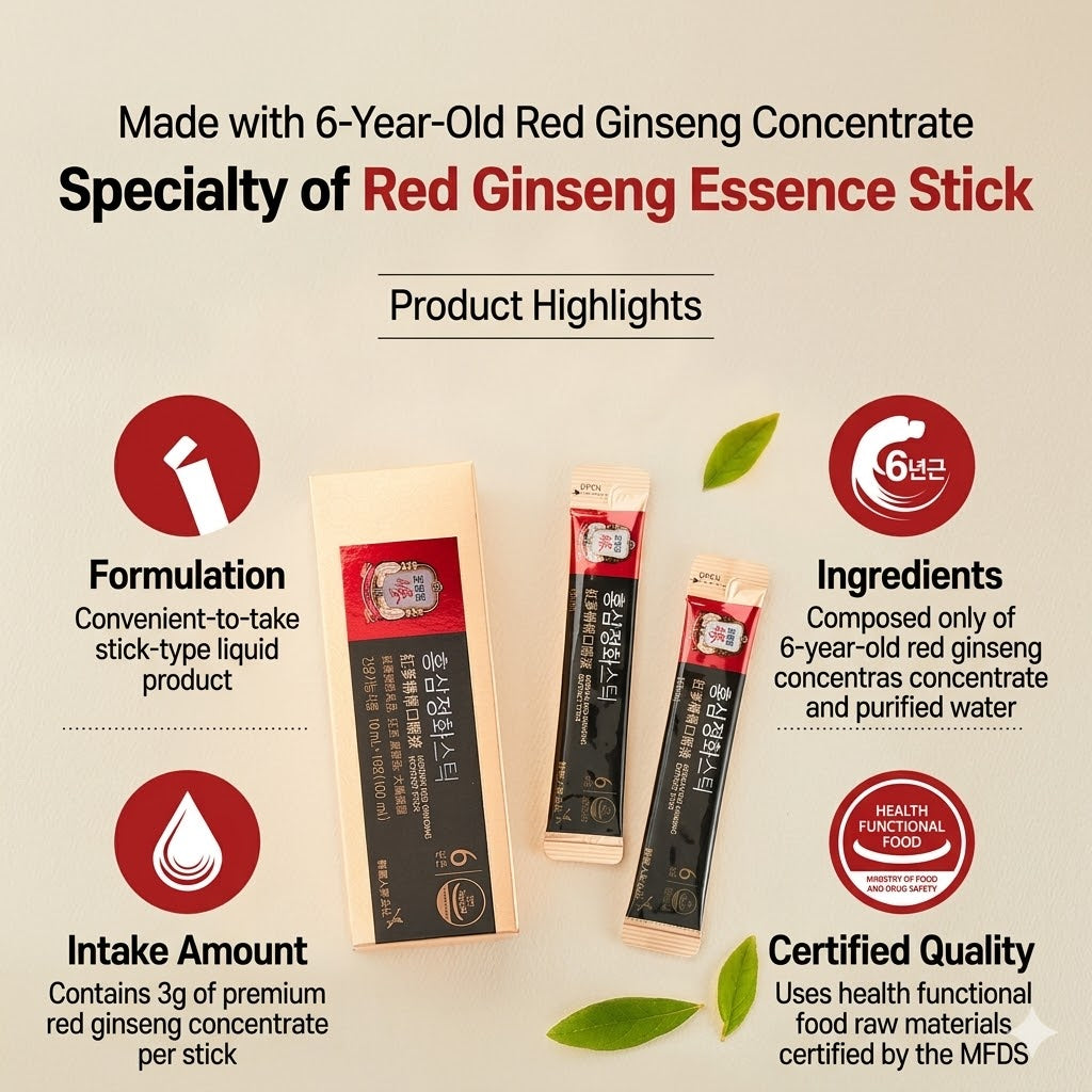 CheongKwanJang Red Ginseng Pure Stick 10ml x 30-Pack