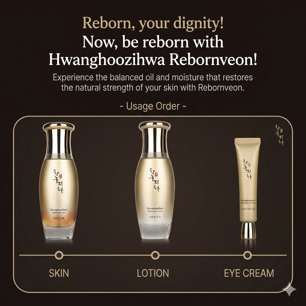 Hwanghu Jihwa Ribon Yeon 3-teilige Premium-Lotus-Kollektion