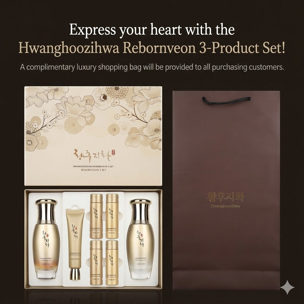 Hwanghu Jihwa Ribon Yeon 3-teilige Premium-Lotus-Kollektion