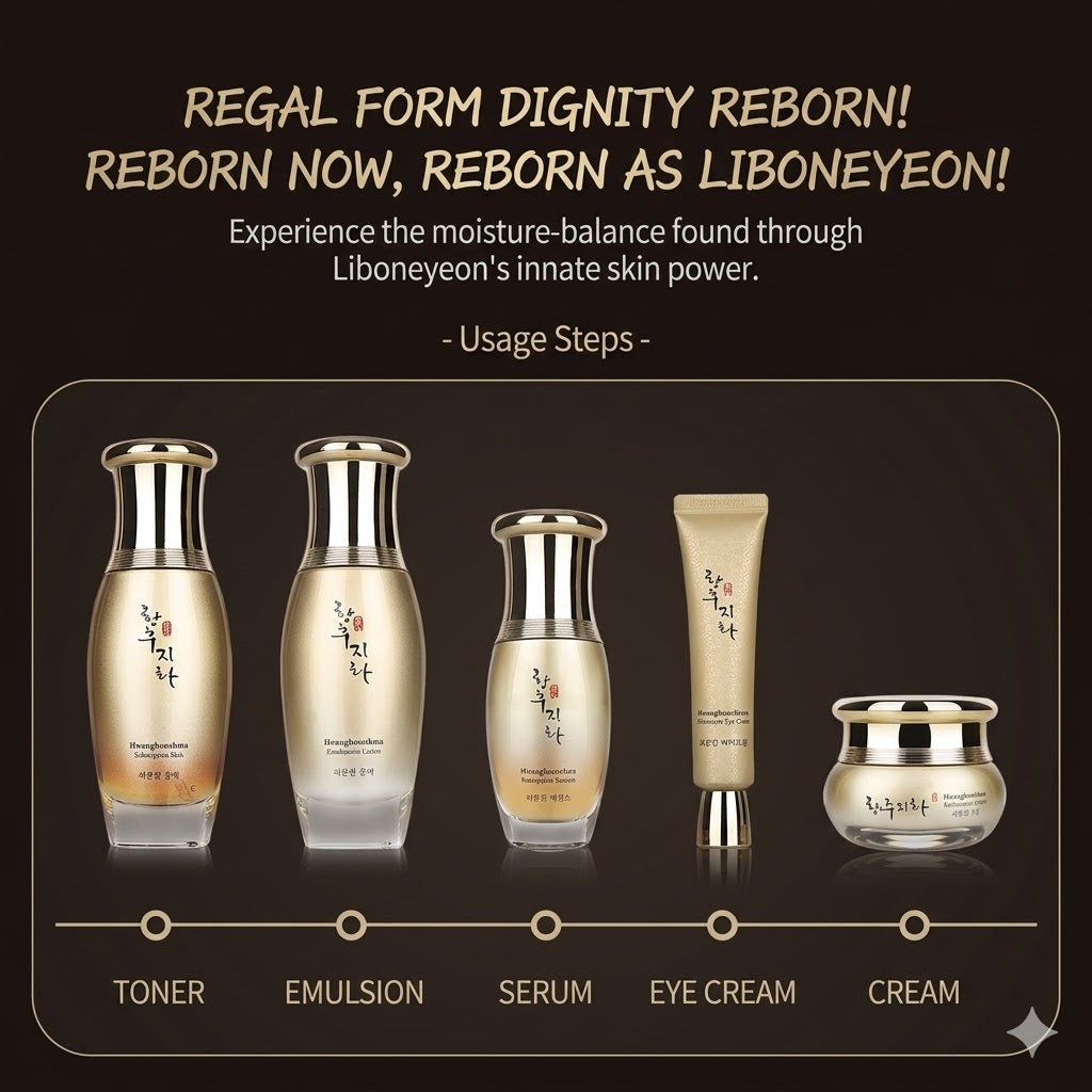 Hwanghoojihwa Schleifen-Lotion 5-teiliges Set