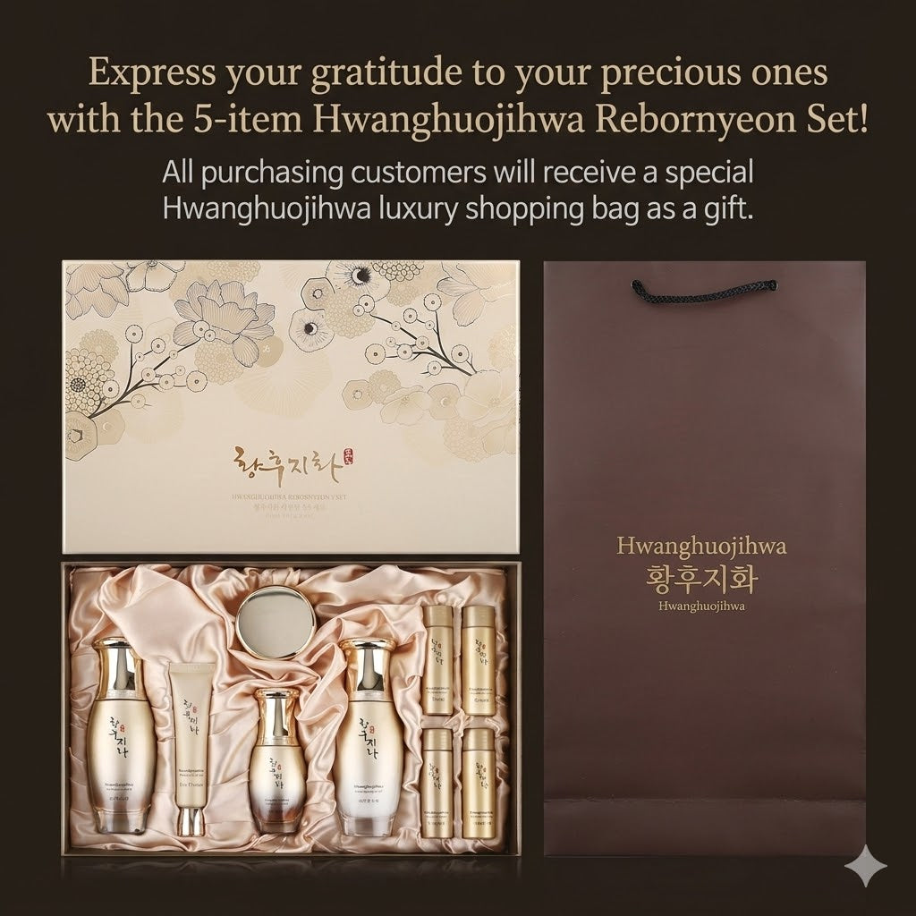 Hwanghoojihwa Schleifen-Lotion 5-teiliges Set