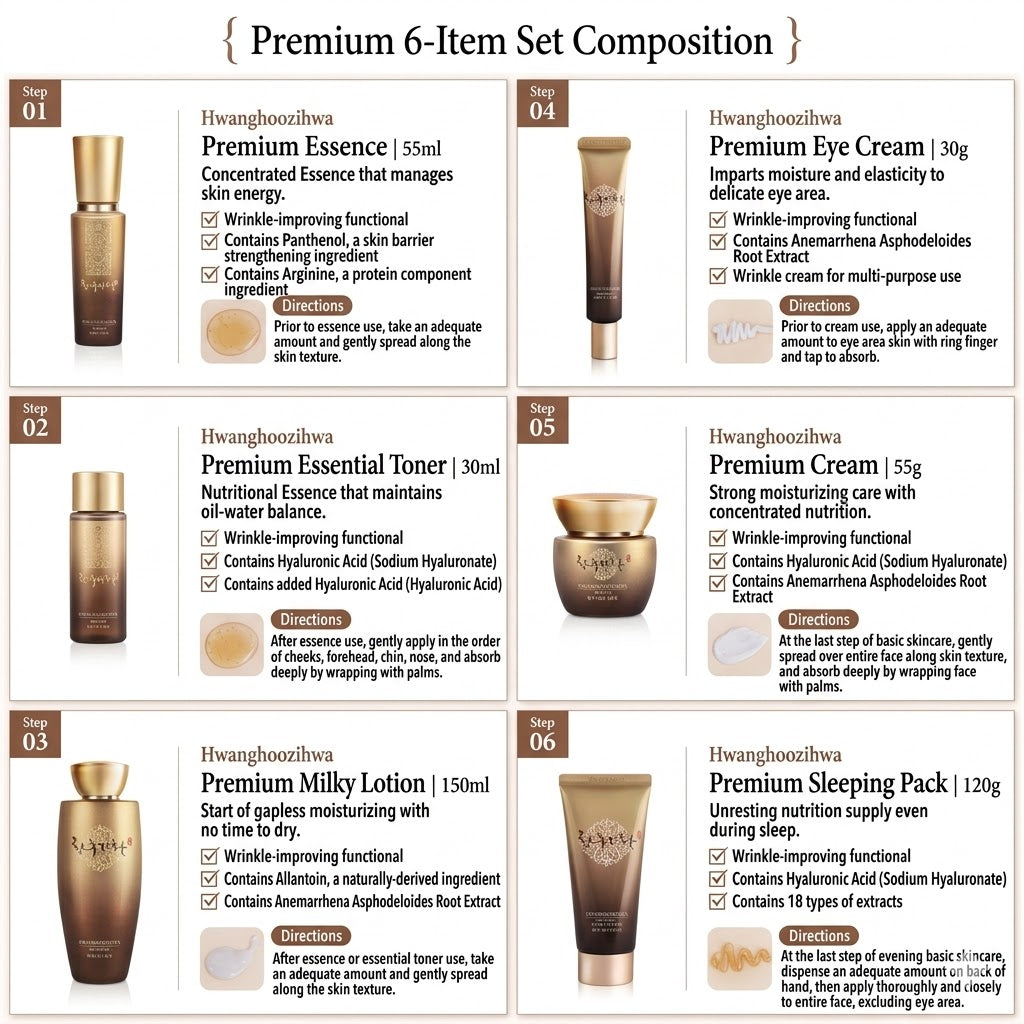 Hwanghu Jihwa Premium 6-Piece Complete Collection