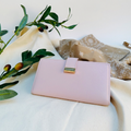 Banana leather Elodie A wallet Light pink