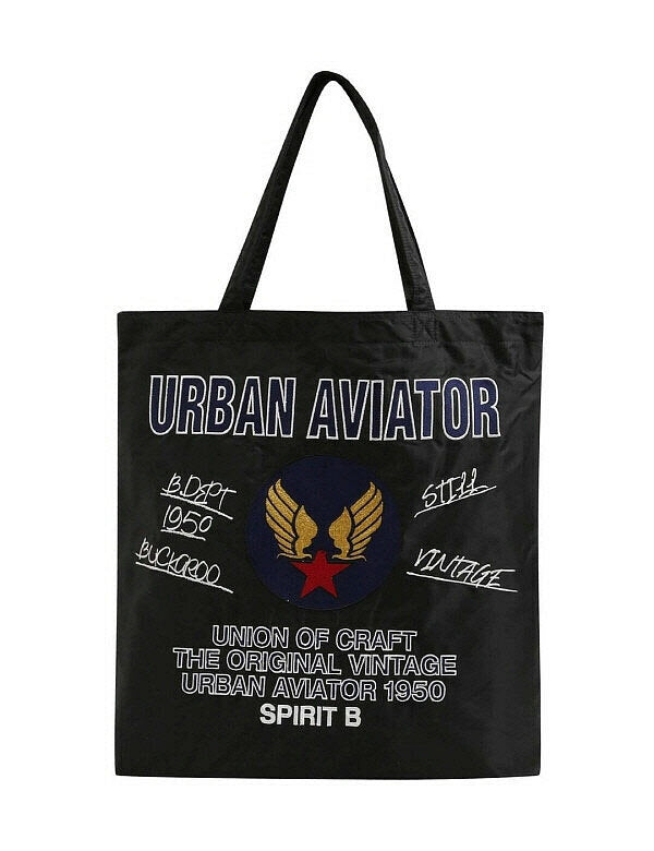 Burkuru Applique Sew Eco Bag (B255AB010P) (P003805988)
