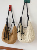 viewel robuling mesh crocheted shoulder bag