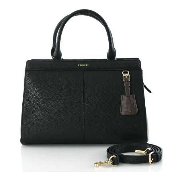 [ESQUIRE] Women's Tote Crossbody Bag (ECFSHB870BK) (P003816866)