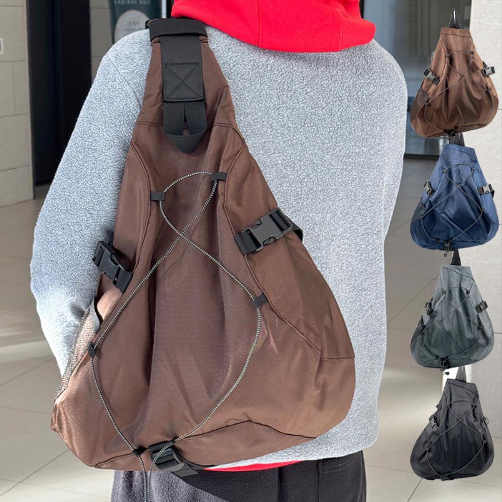 Polo fabric oversized men's slingsback with ample storage space