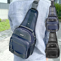 men's pocket nylon waterproof light slim fit crossbody