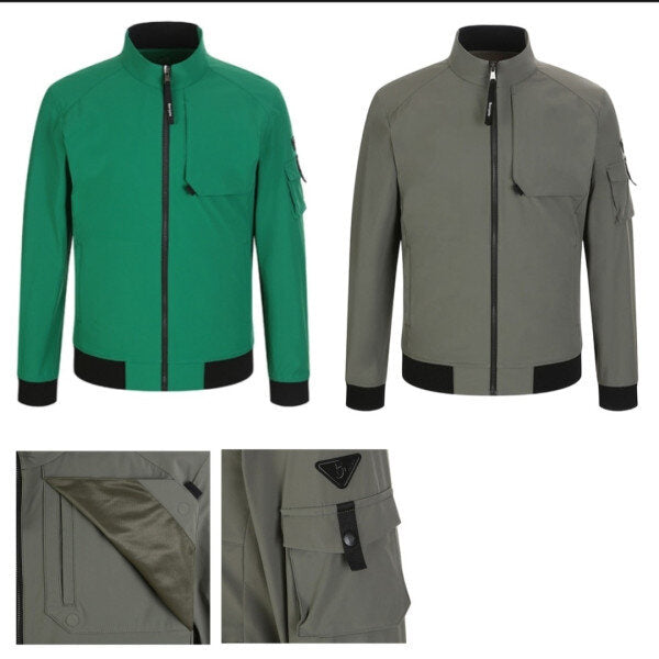 Benzeff Golf Men's Chest Pocket Point Blouson Jacket BP1MMJP001SC