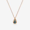 Everling 14K 18K ShineDue Blue Diamond Gold Necklace