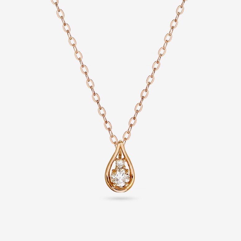 Everling 14K 18K ShineDuo Natural Diamond Necklace