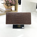 BW055 AG-BR Crocodile Leather Long Wallet Michelle by Tandy TW340CHDD