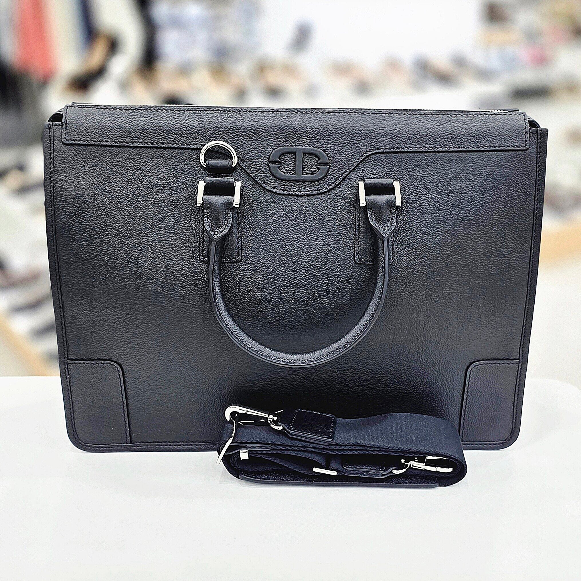 Tandy Men Leather Document Bag Laptop Bag TD56Y04305M6B13HDD
