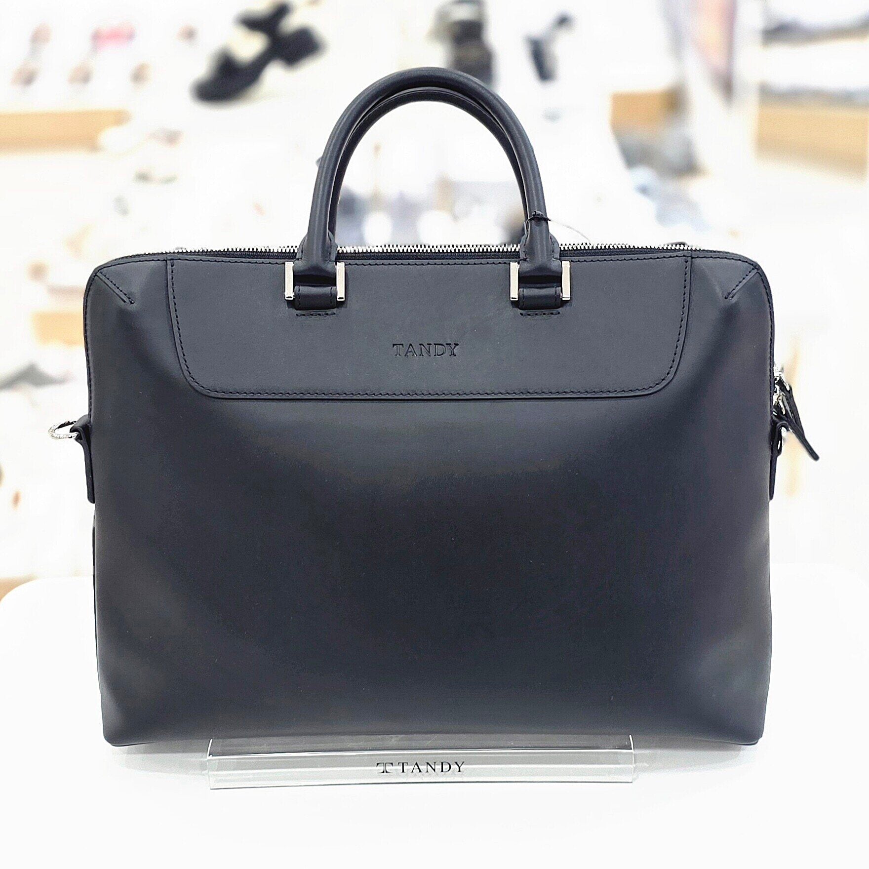 Tanji men leather briefcase WB5605305TD6B12CHDD