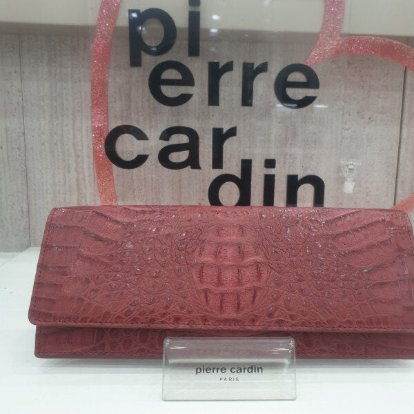 Pierre Cardin Real Alligator Women's Slim Long Wallet 01L1290X2rGN