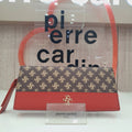 Pierre Garderne logo and leather combo beautiful director wallet (177-84) GN