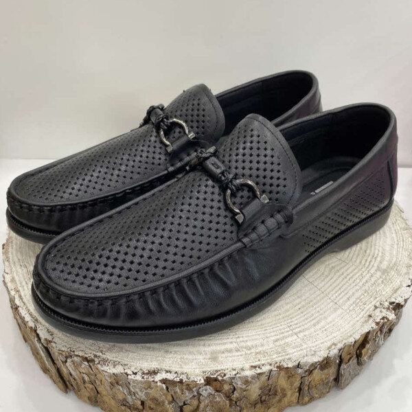 Esquire Men's Ultra-light Perforated Wide Mesh Loafers 2cm J259AGN