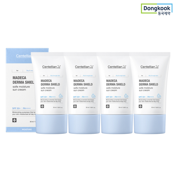 Centelian24 Maktaca Derm Shield Safe Moisture Sun Cream 50ml(SPF50+) 4 pieces