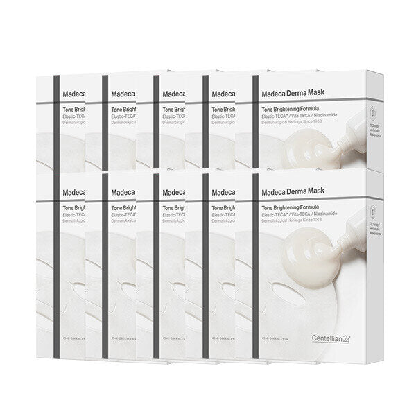 Celulian24 Mecada Dermamask Tone Brightening Formula 10 Boxes (Total 100 Sheets) Whitening Mask Pack