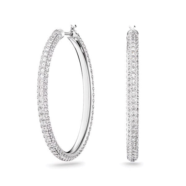 Boutique Bless Swarovski Earrings Stone Large Hoop 5389432