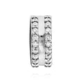 EditShop Bless Pandora Charm Clip Double Line Pave Silver 798422C01