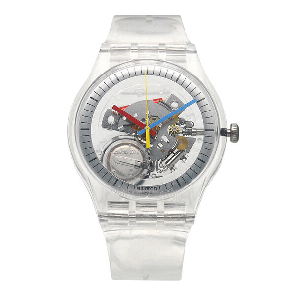 EditShop Bless Swatch Wrist Watch Men Rubber CLEARLY NEW SO29K100