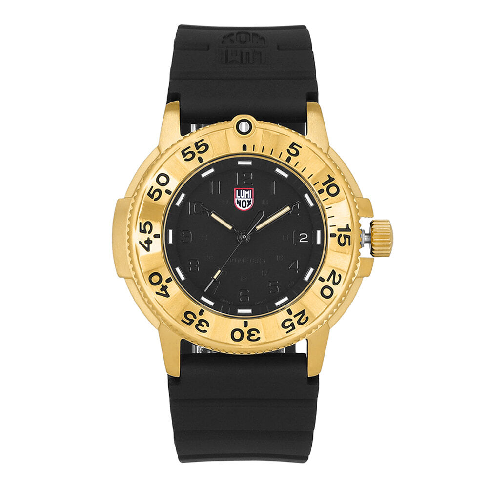 EditShop Bless LumineXS Men's Rubber Wristwatch Navy Leather XS 3221 NSF