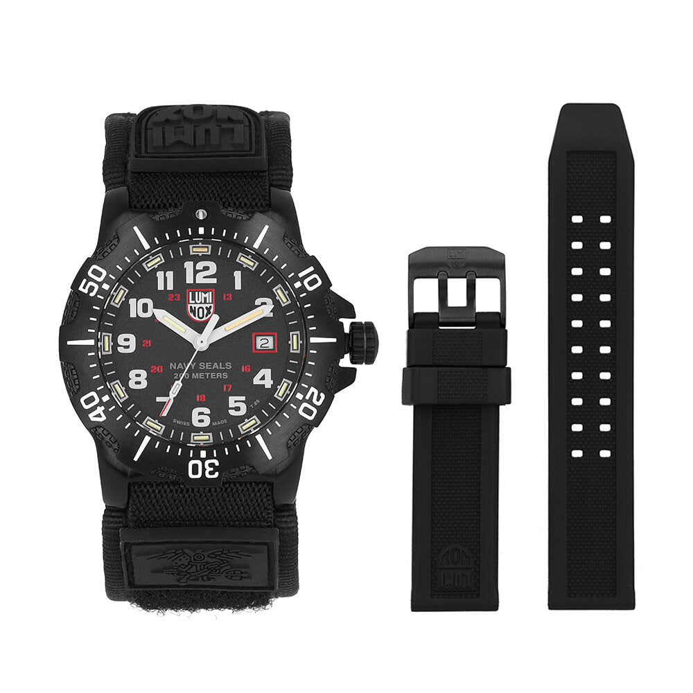 EditShop Bless Luminexs Men's Rubber Wristwatch Navy Seal XS 4231.SET