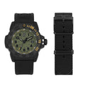 EditShop Bless Lumineux Men's Rubber Watch Navy Leather XS 3517 NSF SET