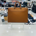 Michel by Tandini Men's Leather Plain Tandini Logo Point Briefcase B5605305CJ