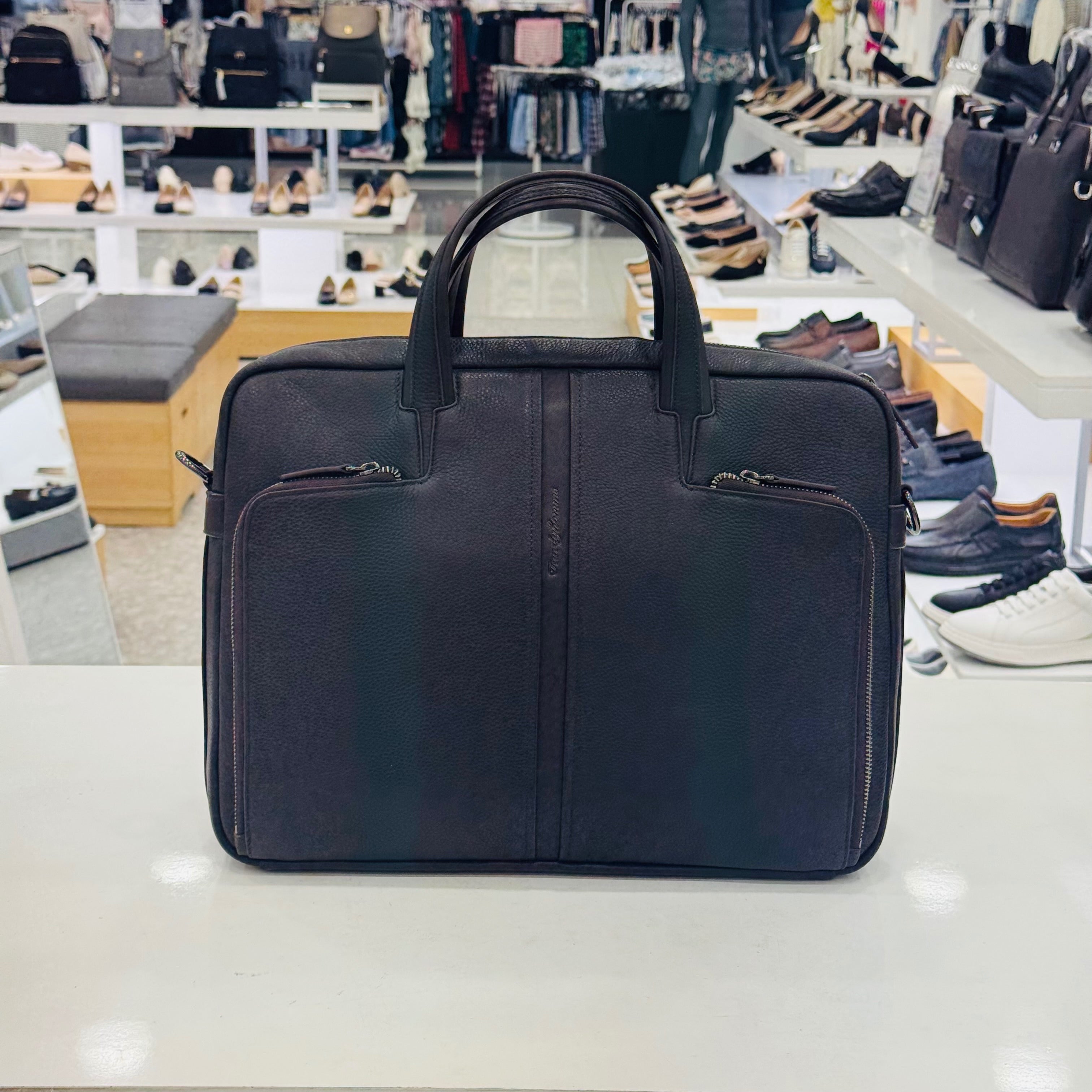 Michel Men Leather Tandi Briefcase B5605904CJ