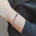 Modern daily black and white polka dot bracelet