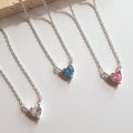 Pretty girl daily look silver heart necklace