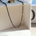 Silver chain layer neckale