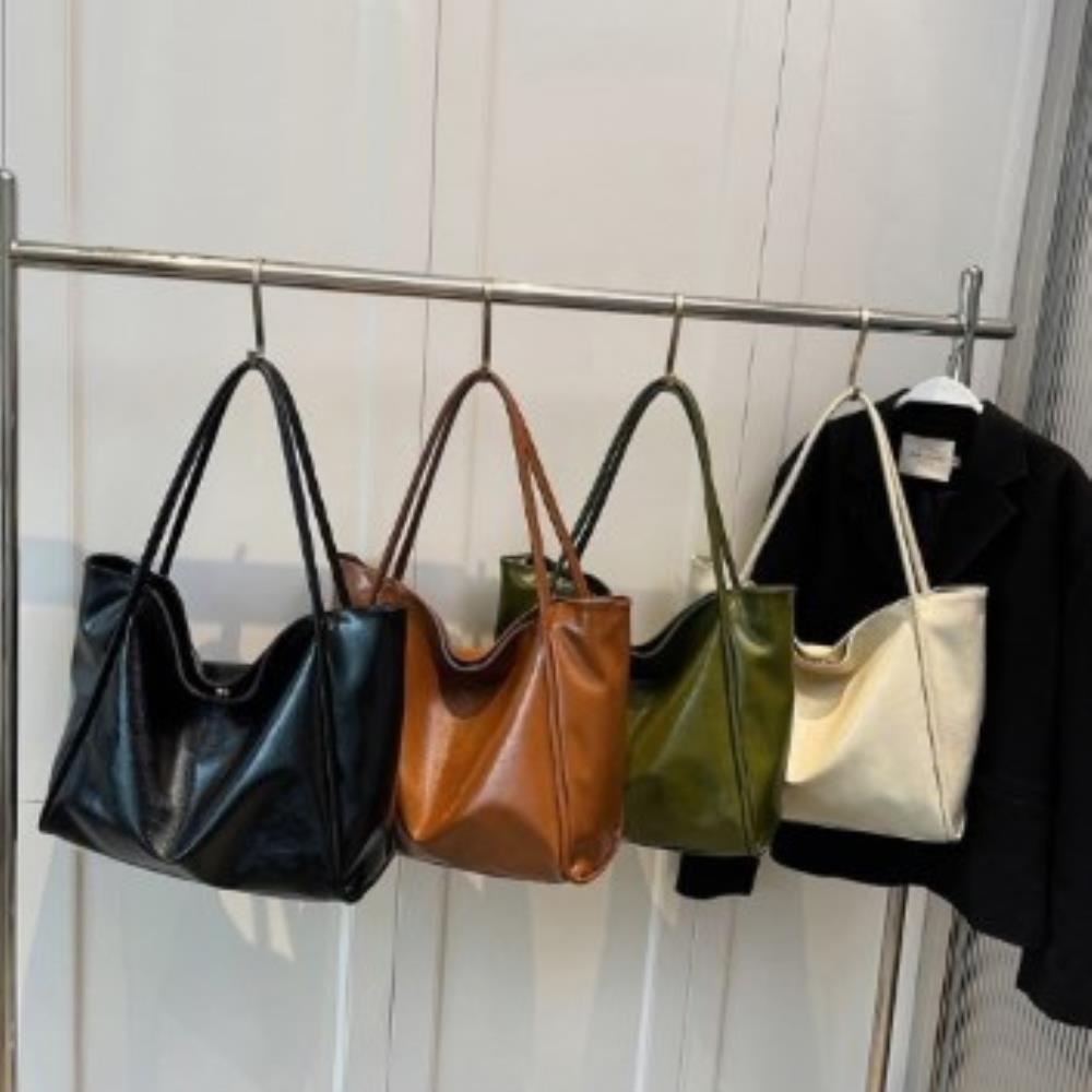Simple Leather Shoulder Bag for Women