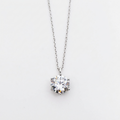 OpalHouse 925 Silver 2 Carat Moissanite Necklace OPQUN5011