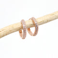 Opalhouse 925 Silver Simple Cubic One-Touch Earrings OPHEE1455