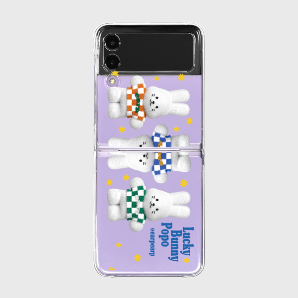 Up Up CHECK SHIRT POPO (Z Flip - Clear Hard)